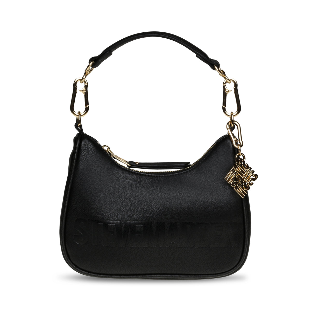 BOzzy Black / Gold - Borsa Nera SMABOZZY-B-G . STEVE MADDEN 