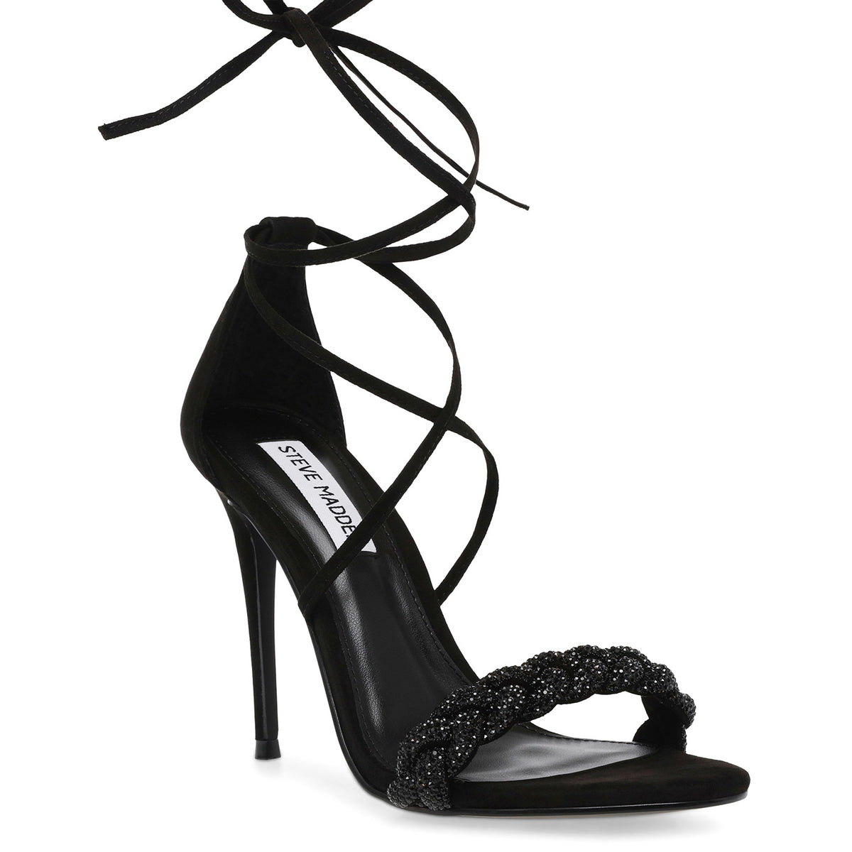 Bejeweled Black Crystal Microsuede + Stones - Sandali Donna Neri SMSBEJEWELED-BLK . STEVE MADDEN 