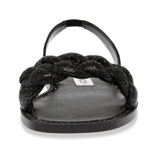 Noles Black Crystal Metallic Fabric w/Matchin - Sandali Donna Neri SMSNOLES-BLK . STEVE MADDEN 