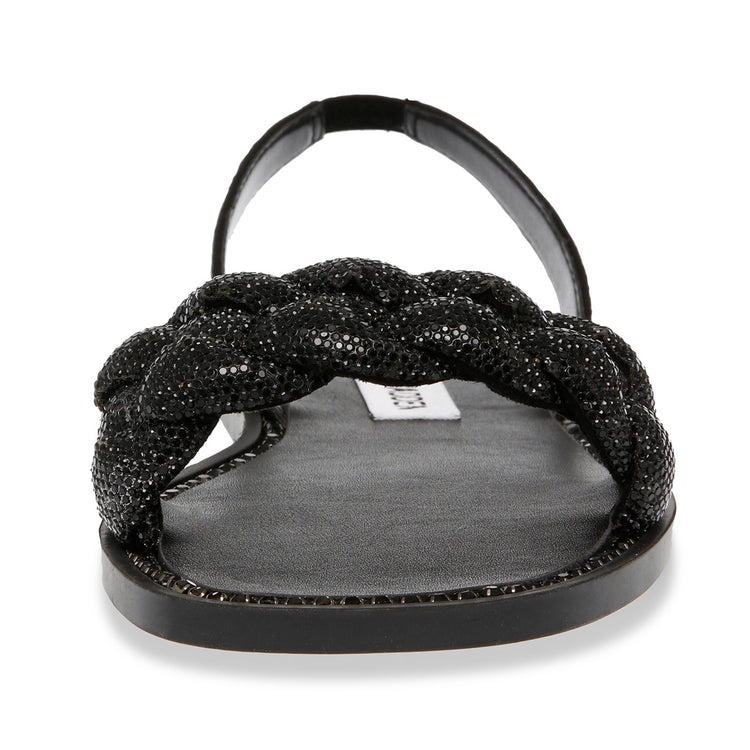 Noles Black Crystal Metallic Fabric w/Matchin - Sandali Donna Neri SMSNOLES-BLK . STEVE MADDEN 