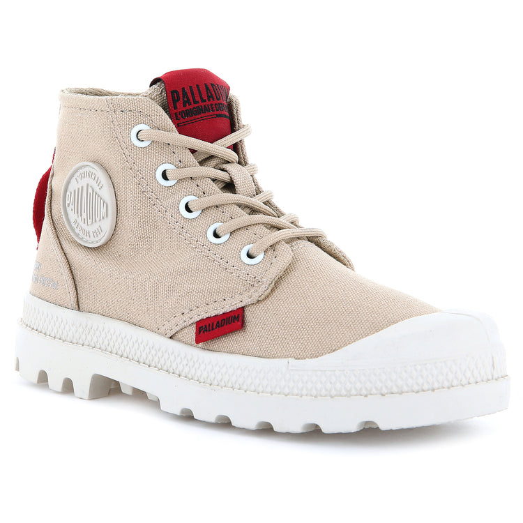 Pampa Supply Desert - Scarpe Stringate Profilo Alto Bambino Beige PAK57376-274-M . PALLADIUM 