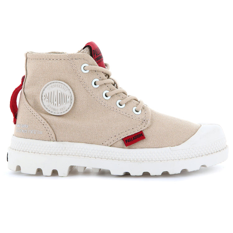 Pampa Supply Desert - Scarpe Stringate Profilo Alto Bambino Beige PAK57376-274-M . PALLADIUM 
