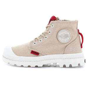 Pampa Supply Desert - Scarpe Stringate Profilo Alto Bambino Beige PAK57376-274-M . PALLADIUM 