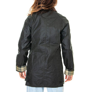 Beadnell Wax Jacket Sage - Giacca Invernale Donna Verde FW22-LWX0667-SG91 . BARBOUR 