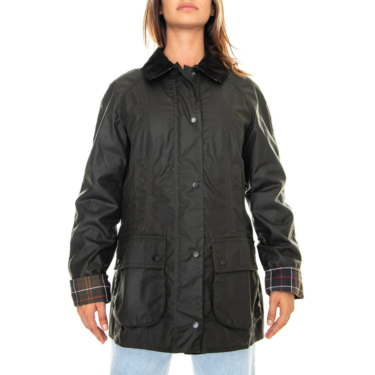 Classic Bedale Wax Jacket Olive - Giacca Invernale Donna Marrone FW22-LWX0668-OL71 . BARBOUR 