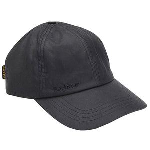 Wax Sports Cap Black Classic - Cappellino con Visiera Nero FW22-MHA0005-BK91 . BARBOUR 