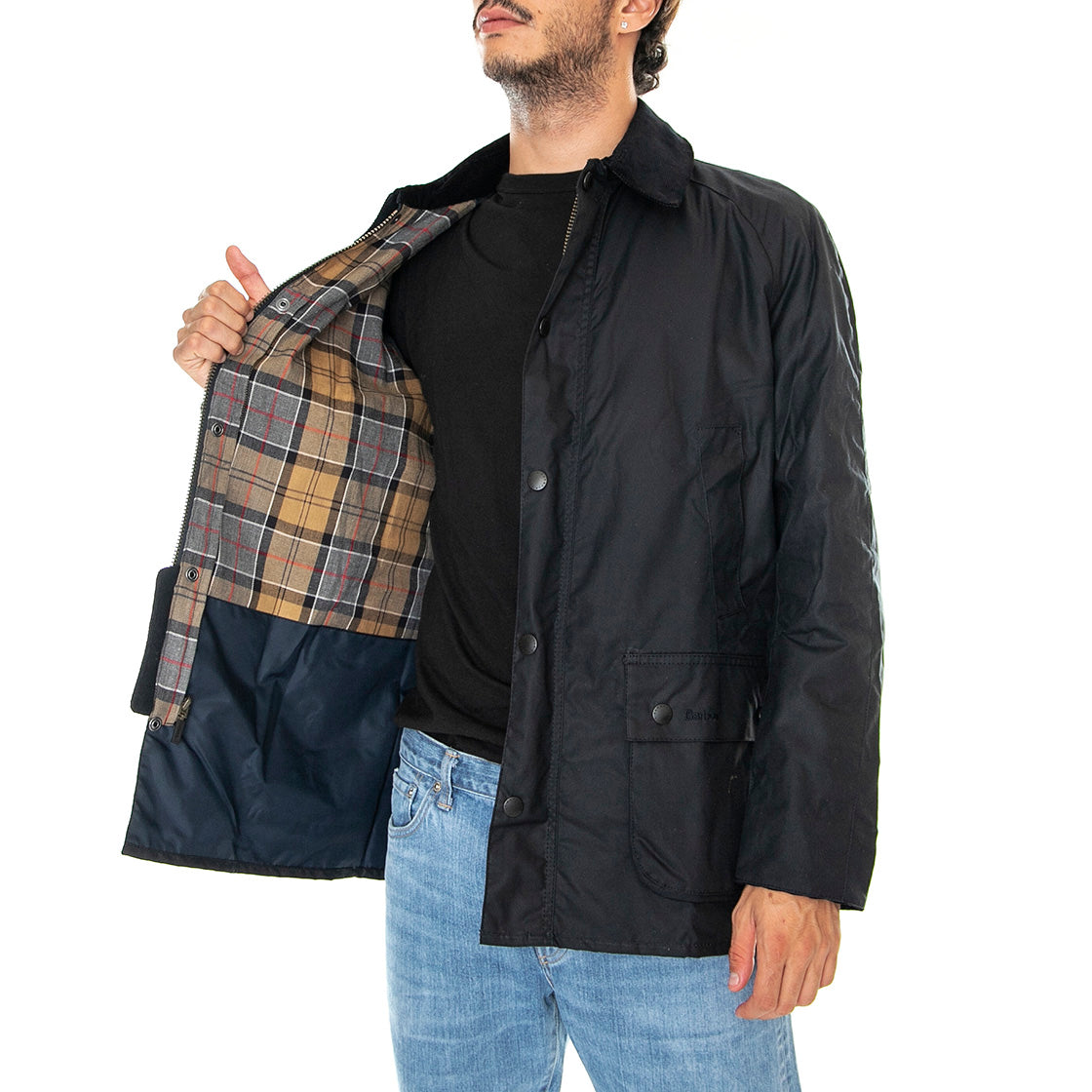 Ashby Jacket Navy - Giacca Invernale Uomo Blu FW22-MWX0339-NY92 . BARBOUR 
