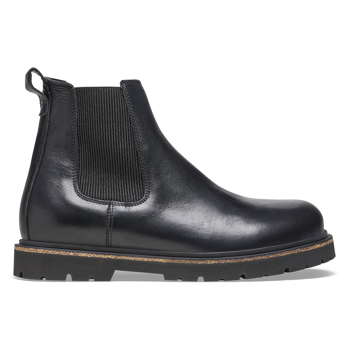Highwood Slip On Men black, Natural Leather Boots - Stivaletti Uomo Neri 1025764 . BIRKENSTOCK 