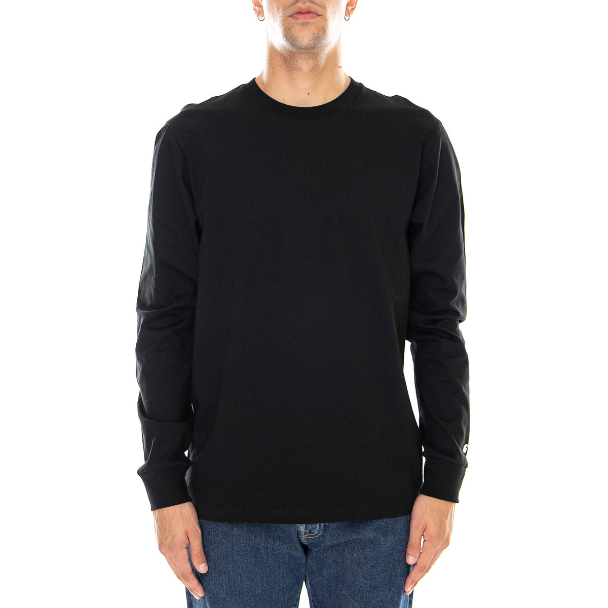 Base - Maglietta Girocollo Maniche Lunghe Uomo Nera I026265.0D2.XX.03 . CARHARTT WIP 