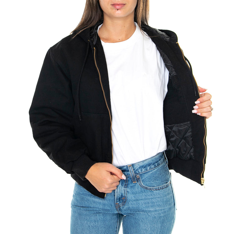 W' OG Active Jacket Black /rinsed - Giacca Donna Nera I032238.8902 . CARHARTT WIP 