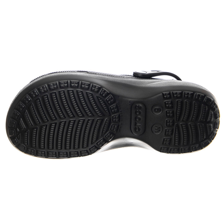 Classic Platform Lined Clog W BLK -  Sandali Donna Neri CR.207938-BLK . CROCS 