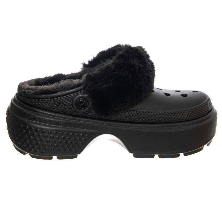 Stomp Lined Clog BLK - Sandali Donna Neri CR.208546-BLK . CROCS 