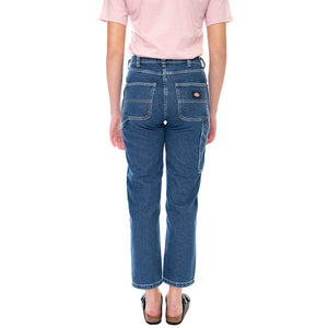 Womens Ellendale Denim Jeans - Classic Blue - Denim Jeans Donna Blu DK0A4XEKCLB1 . DICKIES 