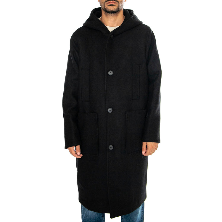 Charlie Parka Black - Giacca Parka Uomo Nera 330909-110 . ELVINE 