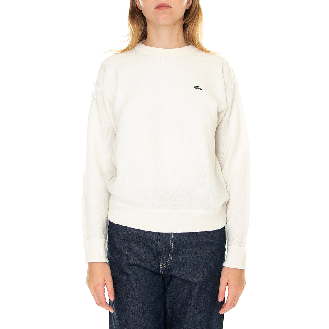 Pullover-70V - Maglione Girocollo Donna Bianco AF9551-70V . LACOSTE 