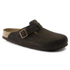 Mens Boston Soft Footbed Mocha Brown Sandals - Narrow Fit 660463 . BIRKENSTOCK 