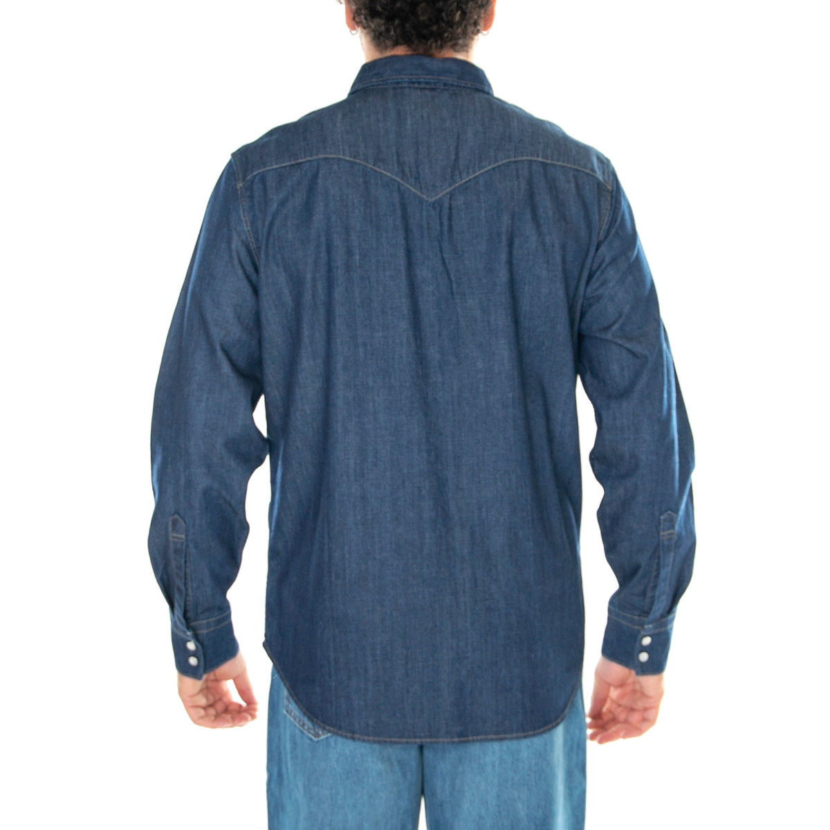 M' Barstow Western Standard Red Cast Rinse Marbled TH 2H 19 Shirt - Camicia Uomo Denim Jeans Blu 85744-0000 . LEVIS 