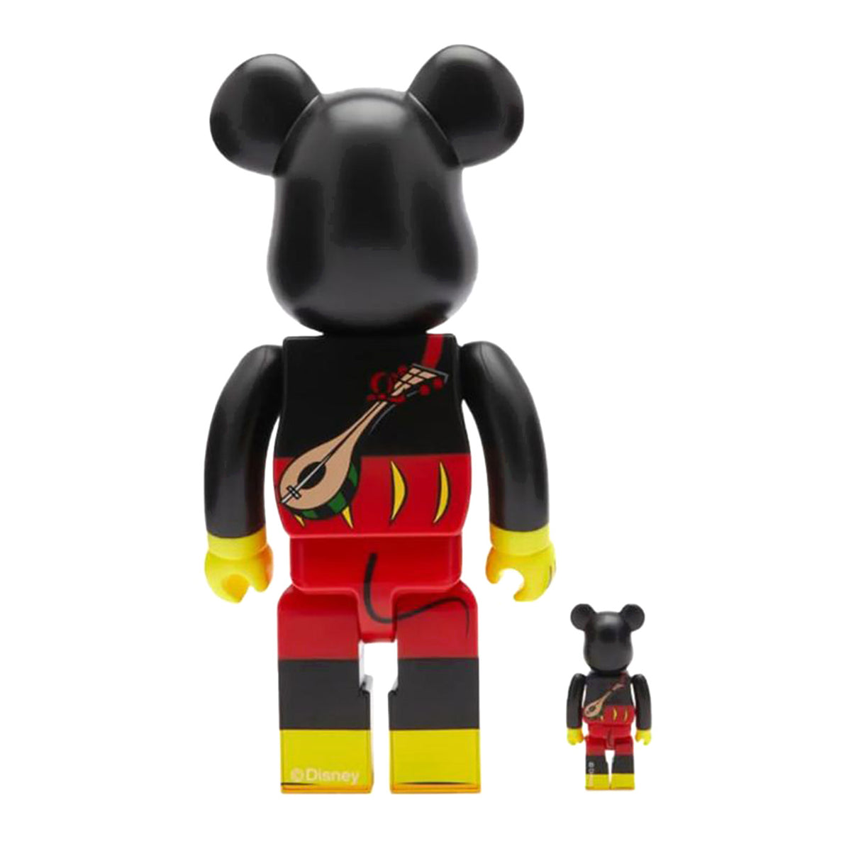 BE@RBRICK Mickey the Bard 100% & 400% - Toy Multicolore MDTBARD . MEDICOM TOY 