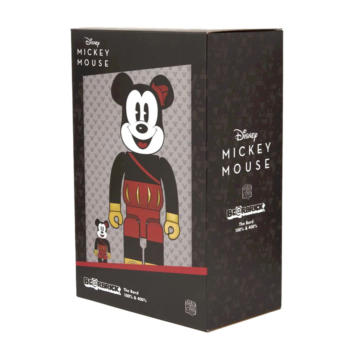 BE@RBRICK Mickey the Bard 100% & 400% - Toy Multicolore MDTBARD . MEDICOM TOY 