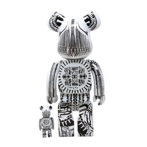 Medicom H.R. Giger Be@Rbrick White 100% & 400% - Toy Multicolore MDTGIGER1 . MEDICOM TOY 