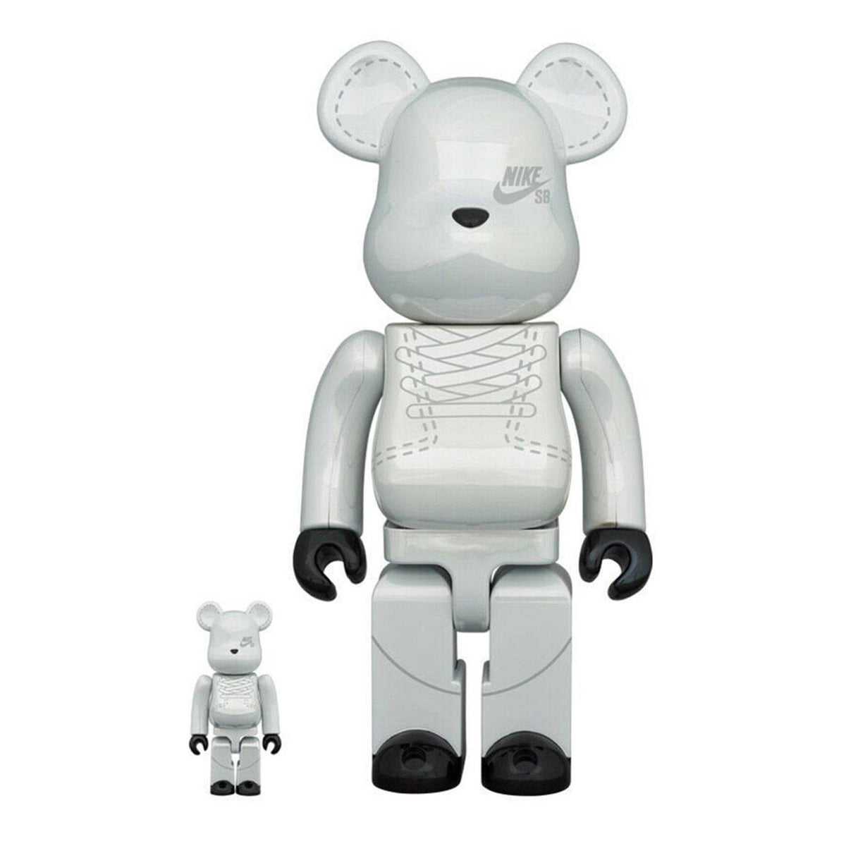 Medicom x Nike SB Be@rbrick White 100% & 400% - Toy Multicolore MDTNIKE . MEDICOM TOY 