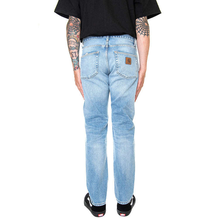 Klondike Pant Blue Light Used Wash - Pantaloni Denim Jeans Uomo Blu I029207-01WI . CARHARTT WIP 