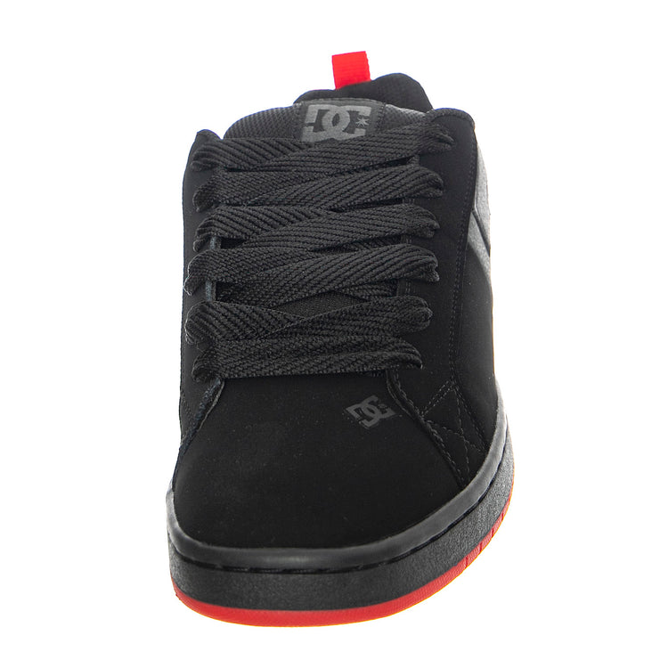 M' Court Graffik Black / Grey / Red - Scarpe Stringate Profilo Basso Uomo Nere US 12 ADYS100442 . DC 