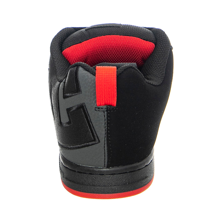 M' Court Graffik Black / Grey / Red - Scarpe Stringate Profilo Basso Uomo Nere US 12 ADYS100442 . DC 