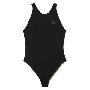 Costume 031 Black Swimsuit - Costume da Bagno Intero Donna Nero MF5636-031 . LACOSTE 
