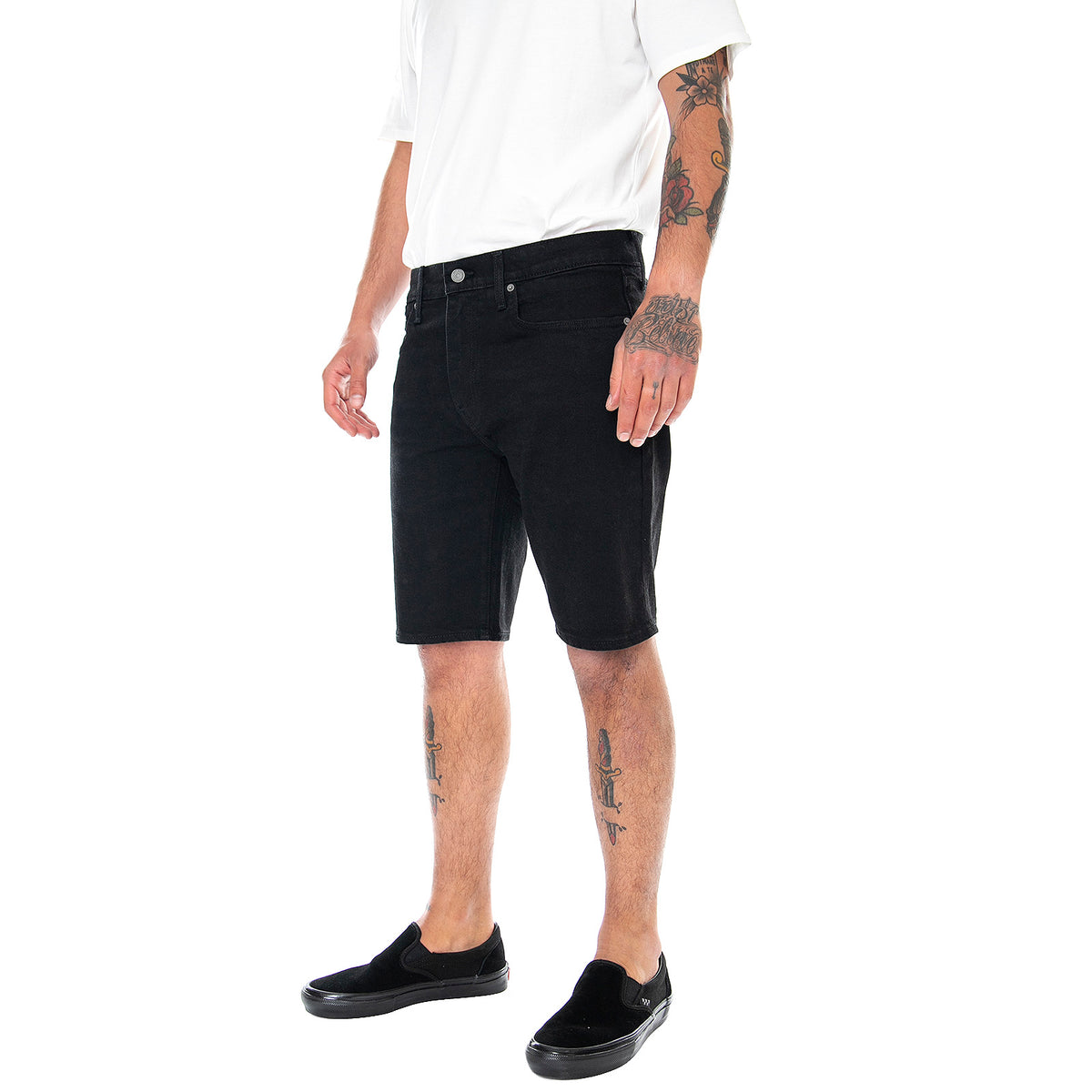 405 Standard Shorts - All Black - Bermuda Denim Jeans Uomo Neri 39864-0037 . LEVIS 