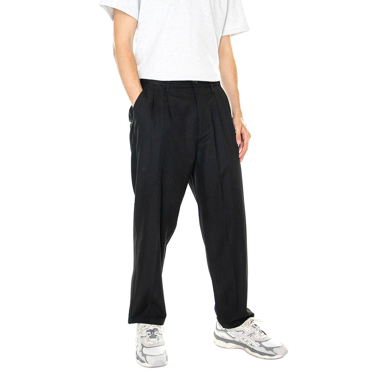 M' Fubar Pleated Pant Black - Pantaloni Uomo Neri 142020201-BLK . OBEY 
