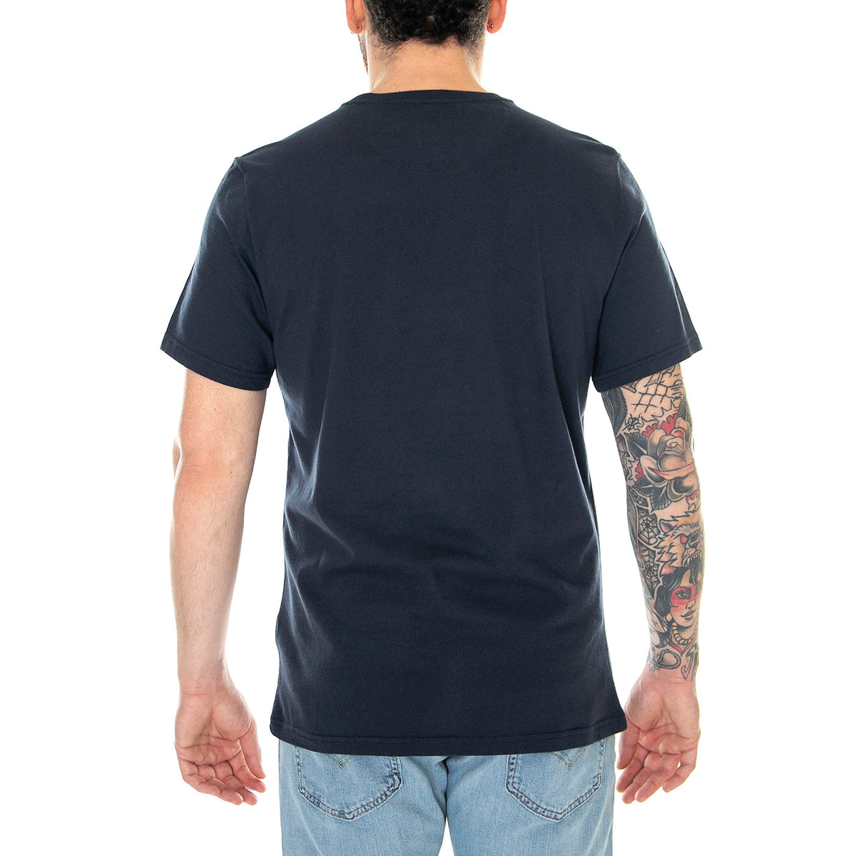 Tartan Sports Tee New Navy - Maglietta Girocollo Uomo Blu MTS0670-NY31-SS23 . BARBOUR 