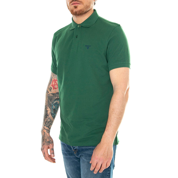 Lightweight Sports Polo Racing Green - Polo Uomo Verde SS24-MML1367-OL72 . BARBOUR 