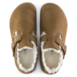 London Shearling - Tea - Scarpe in Pelle Scamosciata Uomo - Calzata Stretta 1014963 . BIRKENSTOCK 