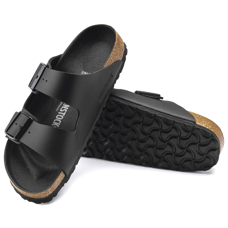 Mens Arizona Triples Birko Flor Sandals - Black - Sandali Uomo Neri - Calzata Stretta 1019069 . BIRKENSTOCK 
