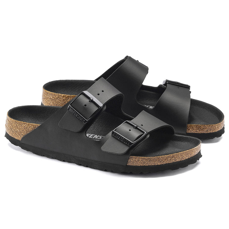Mens Arizona Triples Birko Flor Sandals - Black - Sandali Uomo Neri - Calzata Stretta 1019069 . BIRKENSTOCK 