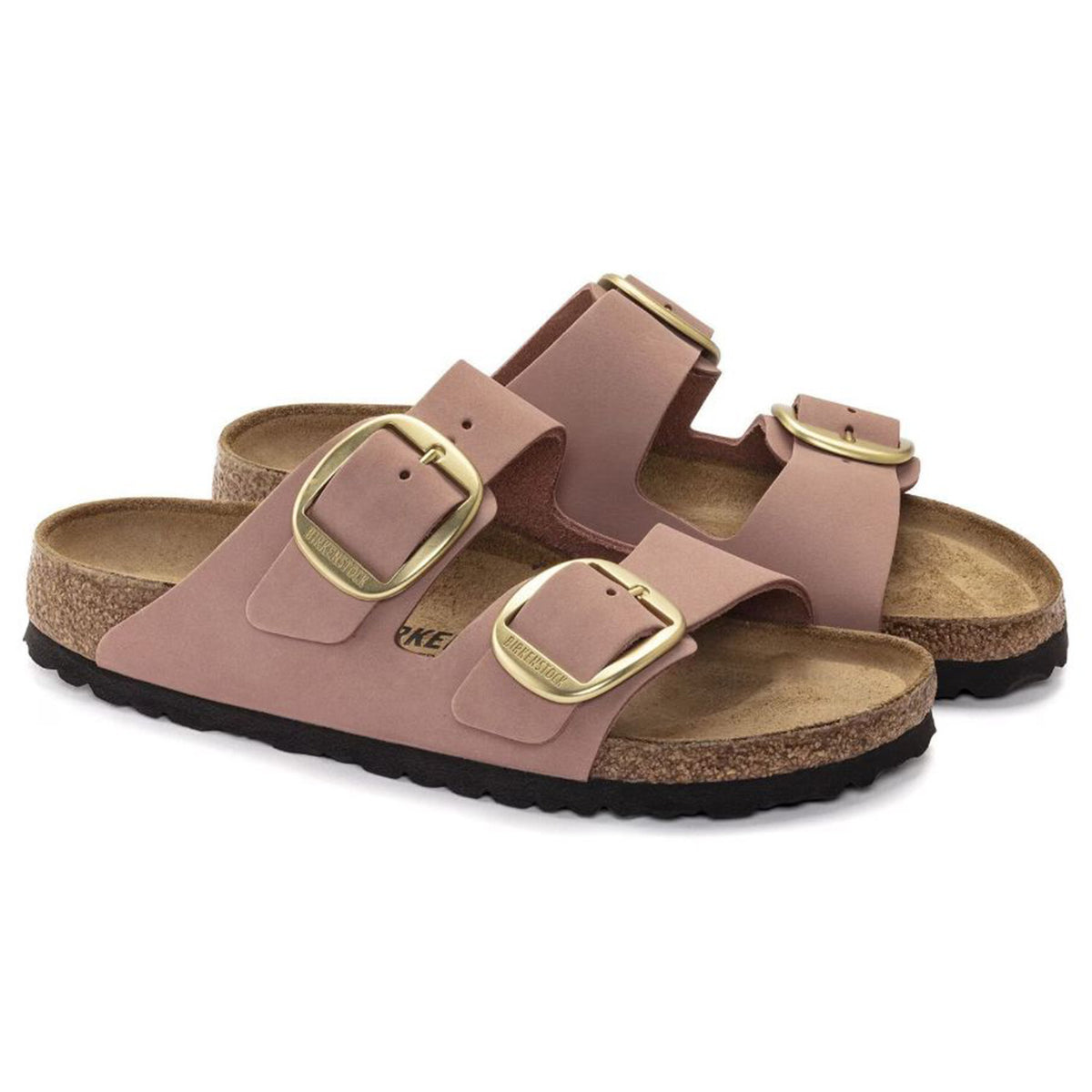 Arizona Big Buckle old rose Nubuck Leather - Sandali Donna Rosa 1024074 . BIRKENSTOCK 