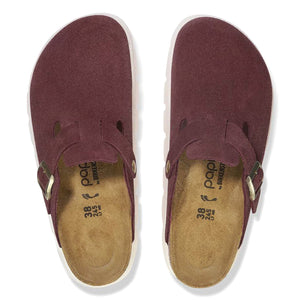 Boston Chunky Berry Crush, Suede Leather - Sandali Donna Bordeaux 1028395 . BIRKENSTOCK 
