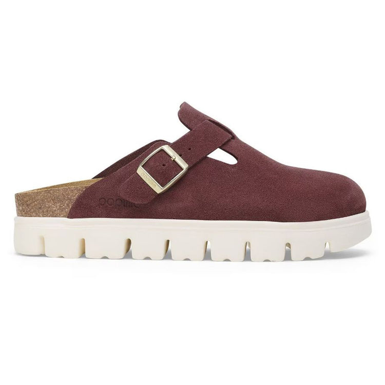 Boston Chunky Berry Crush, Suede Leather - Sandali Donna Bordeaux 1028395 . BIRKENSTOCK 