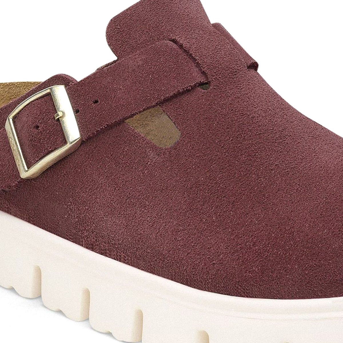 Boston Chunky Berry Crush, Suede Leather - Sandali Donna Bordeaux 1028395 . BIRKENSTOCK 