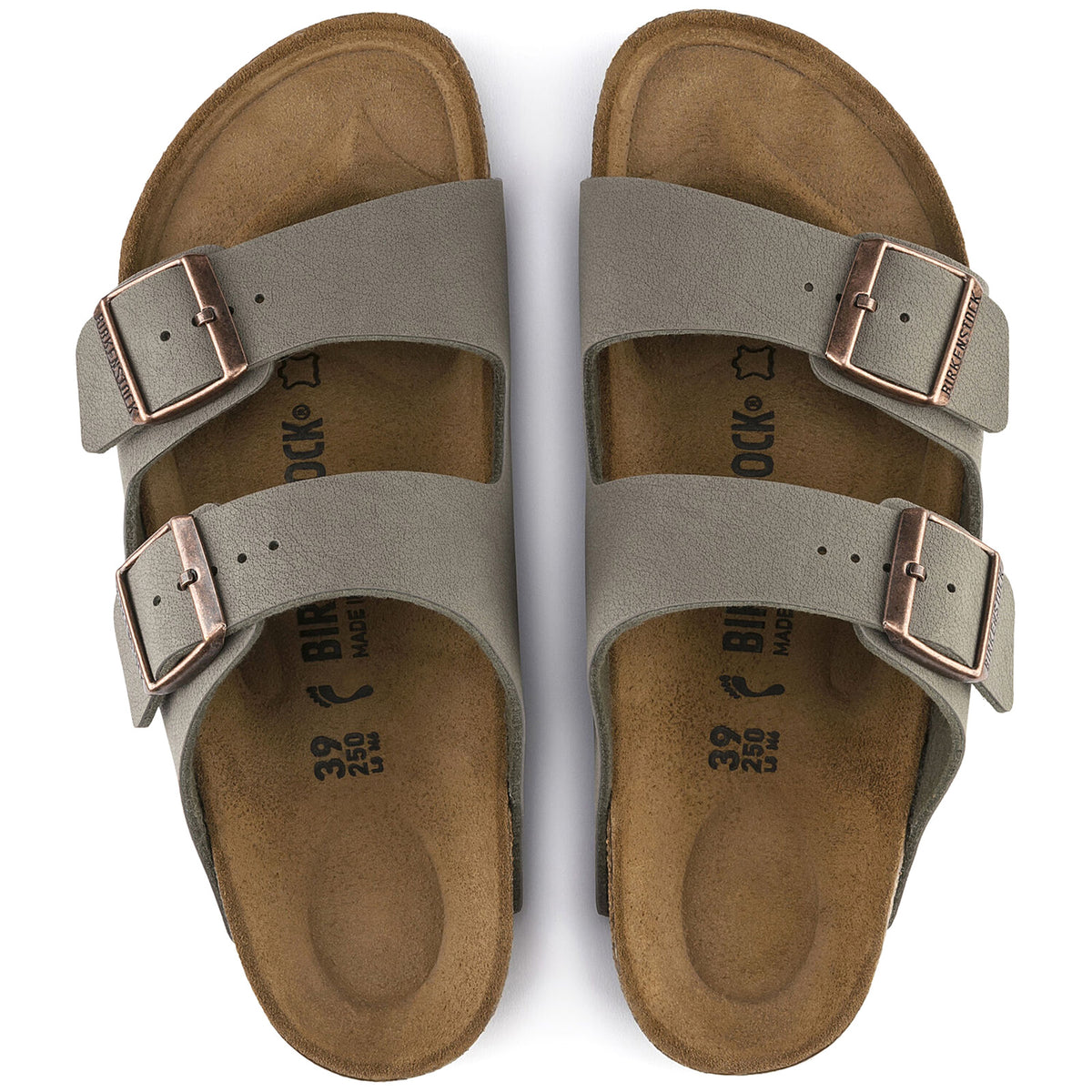 Arizona Birkibuc - Sandali Uomo / Donna Grigio / Stone - Calzata Stretta 151213 . BIRKENSTOCK 