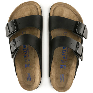Arizona Soft Footbed Birko Flor -Sandali Uomo / Donna Neri - Calzata Stretta 551253 . BIRKENSTOCK 