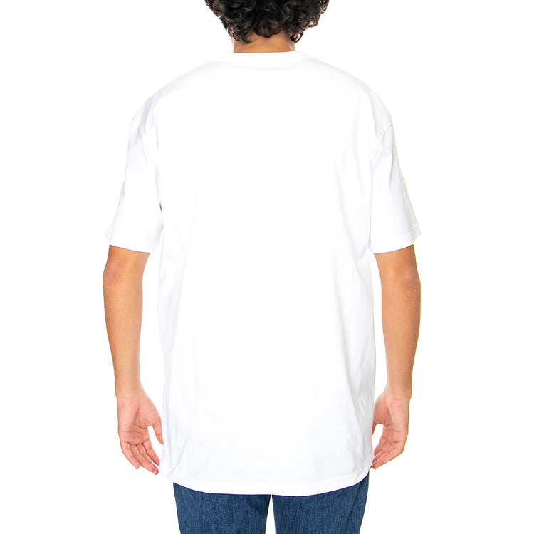 S/S Chase T-Shirt White / Gold - Maglietta Girocollo Uomo Bianca I026391-00RXX . CARHARTT WIP 