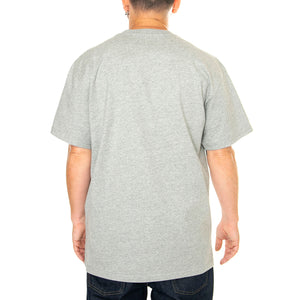 S/S Chase T-Shirt Grey / Gold - Maglietta Girocollo Uomo Grigia I026391-381 . CARHARTT WIP 