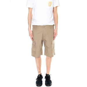 Mens Aviation Shorts - Leather Brown Rinsed - Bermuda Cargo Uomo Marroni I028245.8Y.02.00 . CARHARTT WIP 