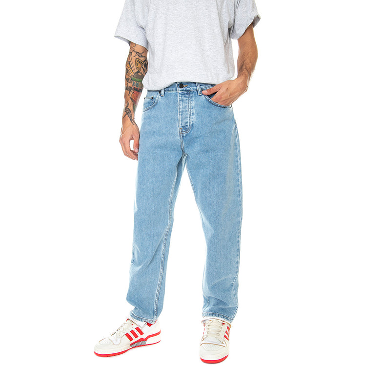 Newel Pant Stone Bleached - Pantaloni Denim Jeans Uomo Blu I029208-0112 . CARHARTT WIP 
