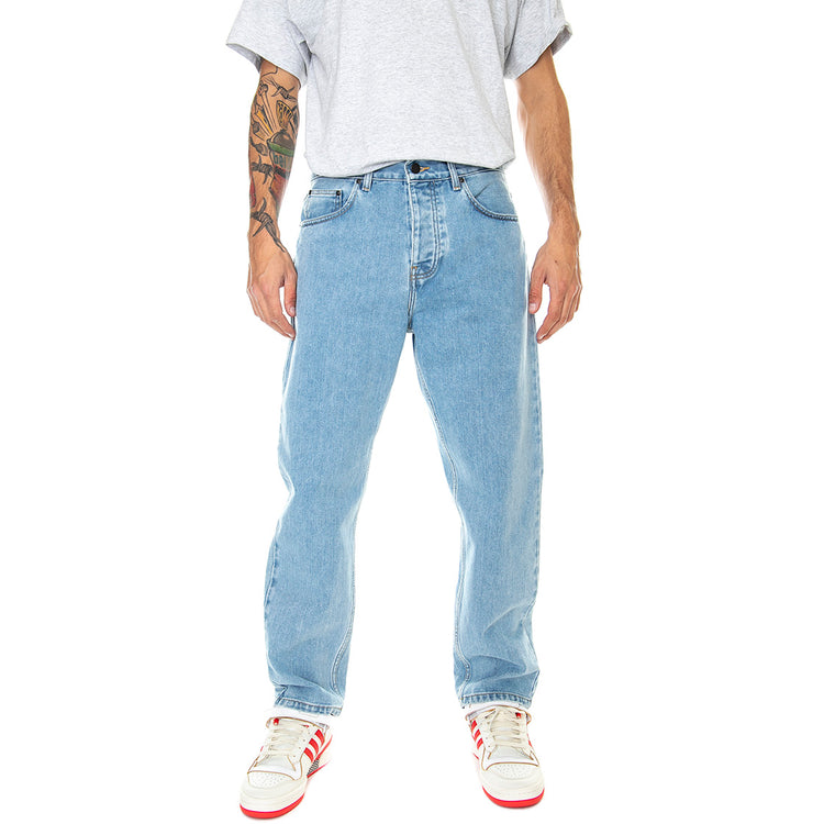 Newel Pant Stone Bleached - Pantaloni Denim Jeans Uomo Blu I029208-0112 . CARHARTT WIP 