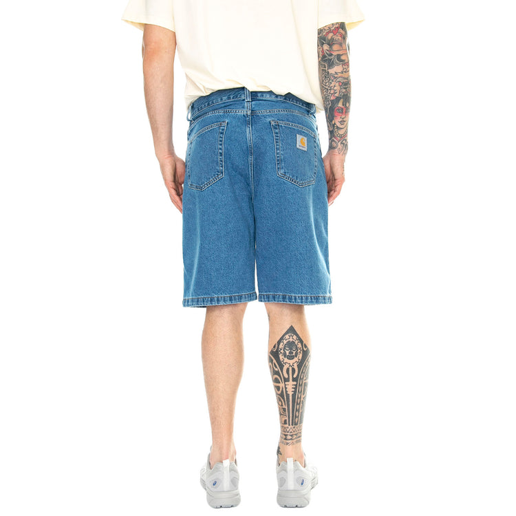 Landon Short Blue /heavy stone wash - Bermuda Denima Jeans Uomo Blu I030469.0160 . CARHARTT WIP 