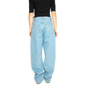 W' Brandon Pant Blue /stone bleached - Pantaloni Denim Jeans Donna Blu I031918.0112 . CARHARTT WIP 