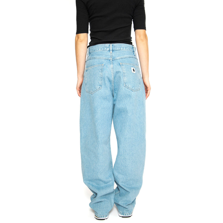 W' Brandon Pant Blue /stone bleached - Pantaloni Denim Jeans Donna Blu I031918.0112 . CARHARTT WIP 